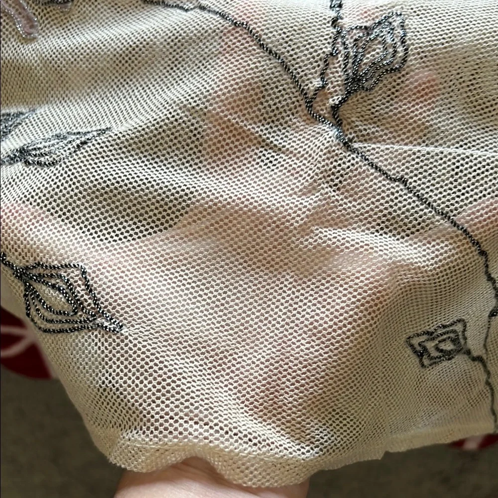 EUC Project Alabama Cream Sheer Embroidered Tank Top - Small - Picture 9 of 9